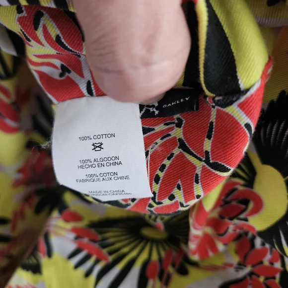 Oakley Orange Tote Bag With Coral Pattern - Picture 6 of 6